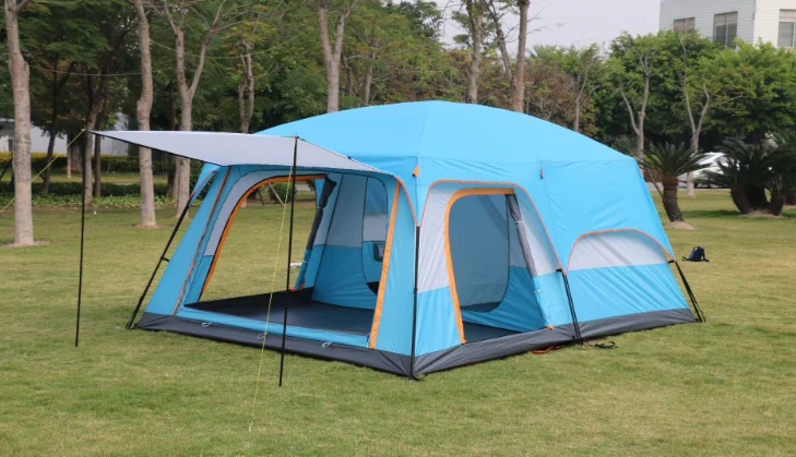 Camping Tent 2 Room Large Space For 6/8/10-12 People Weatherproof For Parties Picnic Outdoors Travel Camping Family Tents