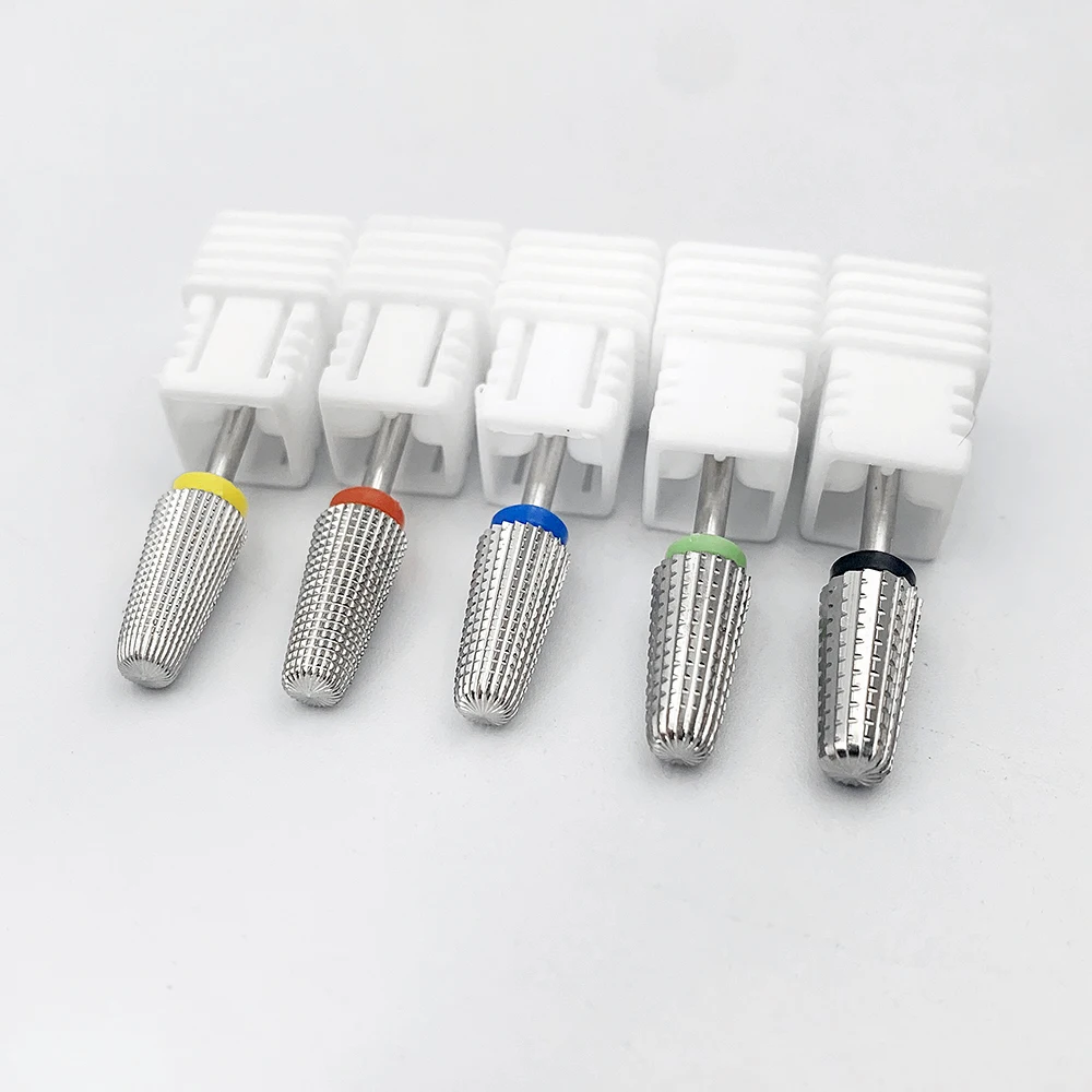 Набор для маникюра биты золотой лак ногтей Полировка бит Серебряный вольфрамовые карбидные маникюрной дрели очиститель 5 в