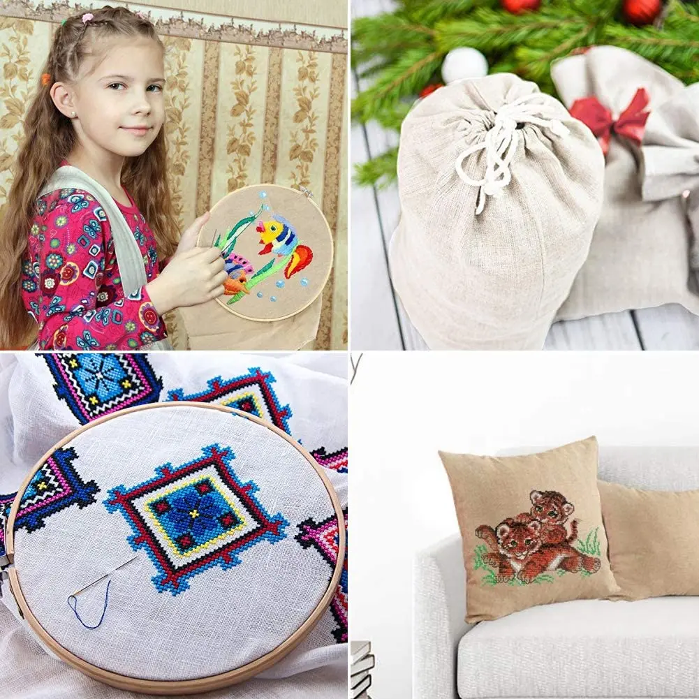 100 Cotton Linen Fabric Wholesale Hand Made Cloth for Clothing