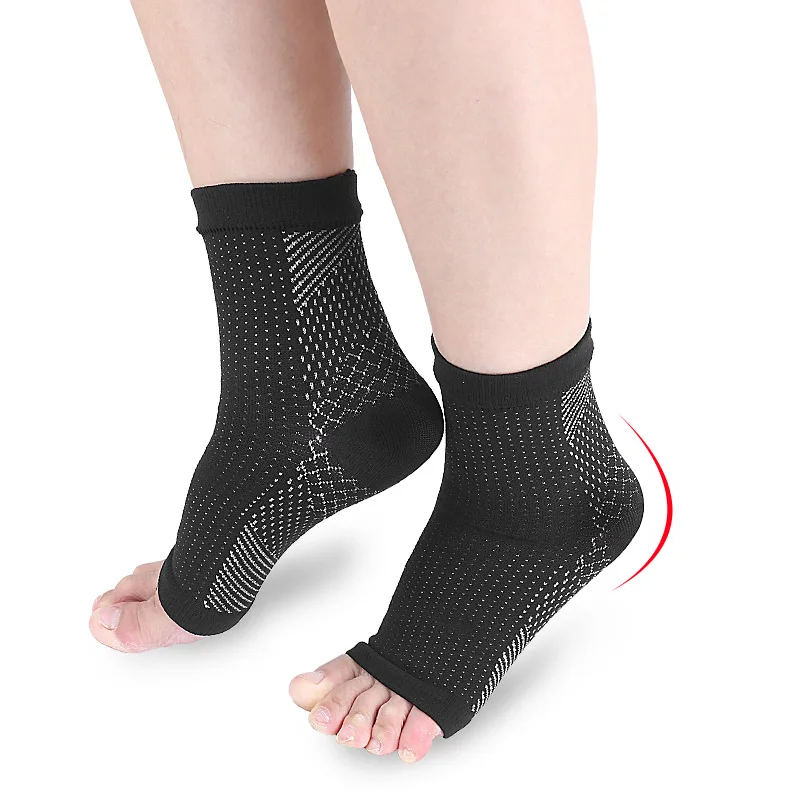 Sports Compression Socks Exposed Toe Compression Ankle Heel Socks anti fatigue ankle foot compression socks