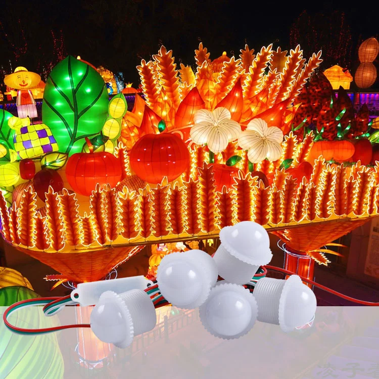 SMD5050 30mm RGB LED Point Light  Amusement LED Lamp for Amusement Park Rides With 160 Deg Viewing Angle