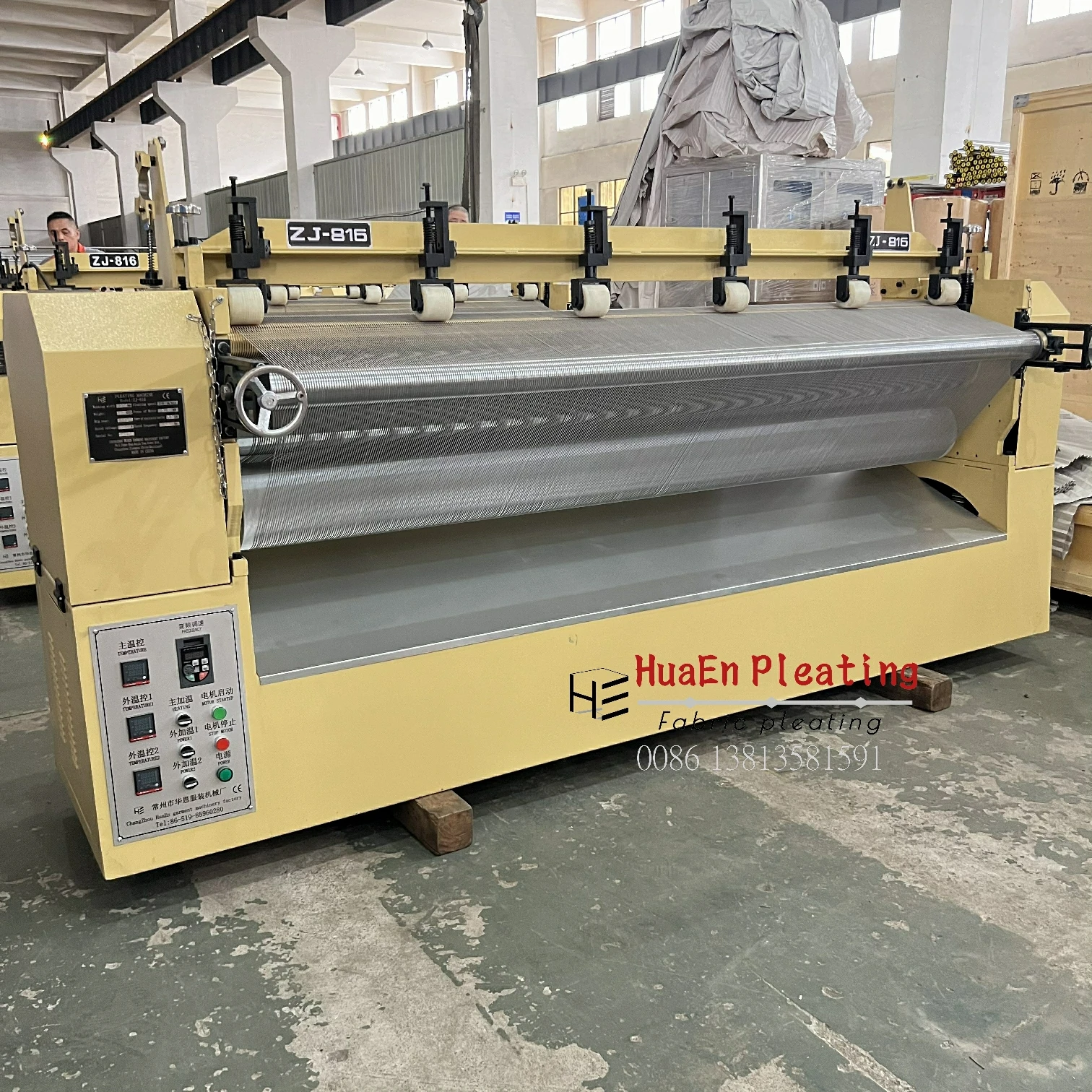 Manufacturer HuaEn Pleating shawl scarf pleating machine