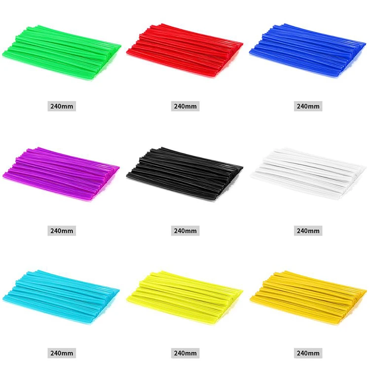 Quickly Delivery Wholesale Motocross Decorate Protector Accessories Spoke Sets Colorful Cool EP Material Short Spokes