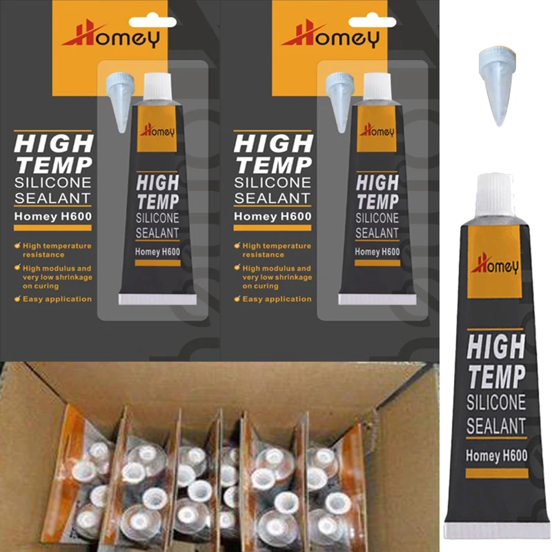 Homey Good quality high temp advanced red grey RTV neutral silicone sealant