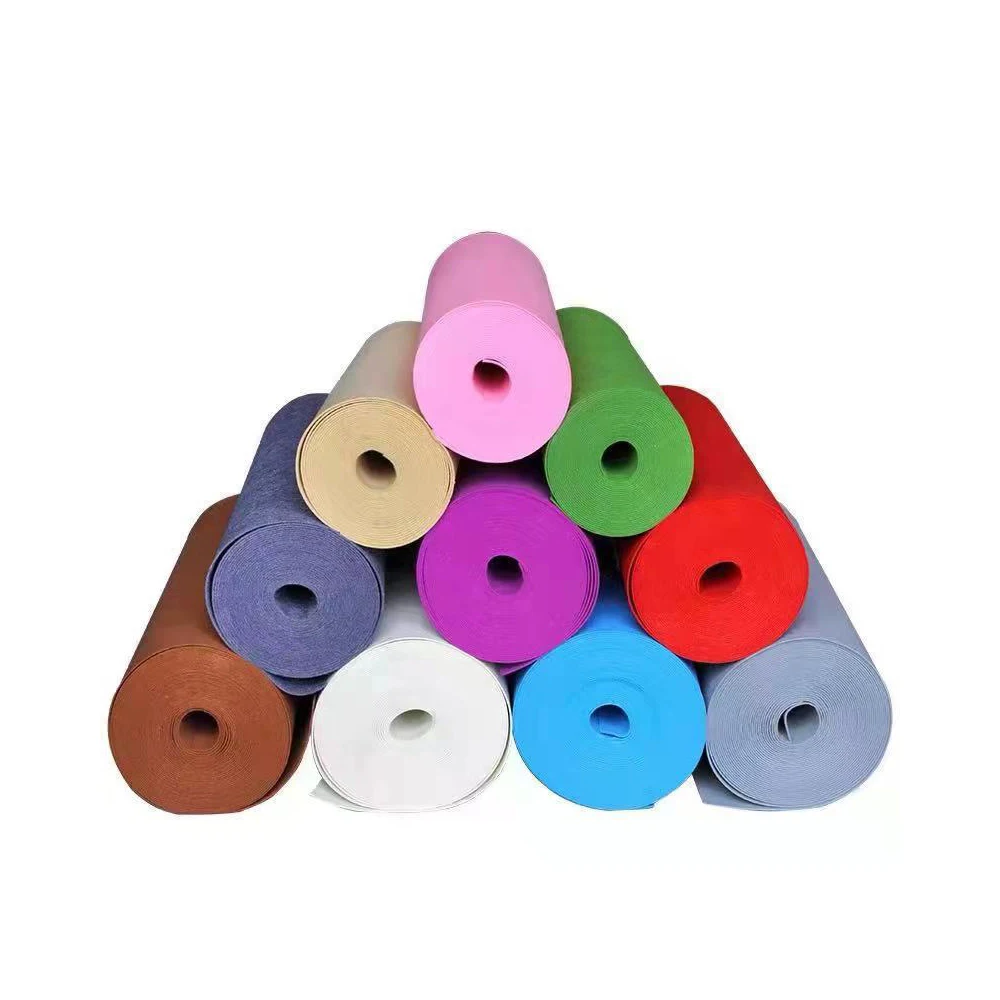 Polyester felt industry Felt fabric roll needle punched colorful polyester Industrial Felt