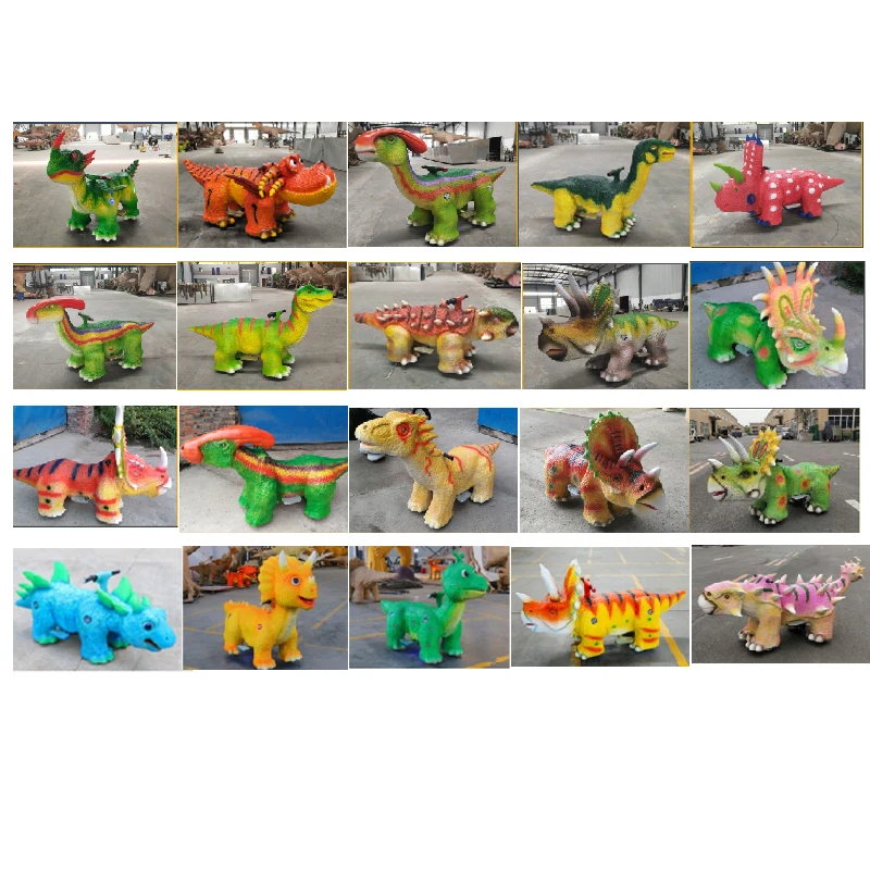 Indoor Walking and Riding Dinosaur Ride Gua Electric Dinosaur Cars for Park Animatronic Moving Mechanical Dinosaur 