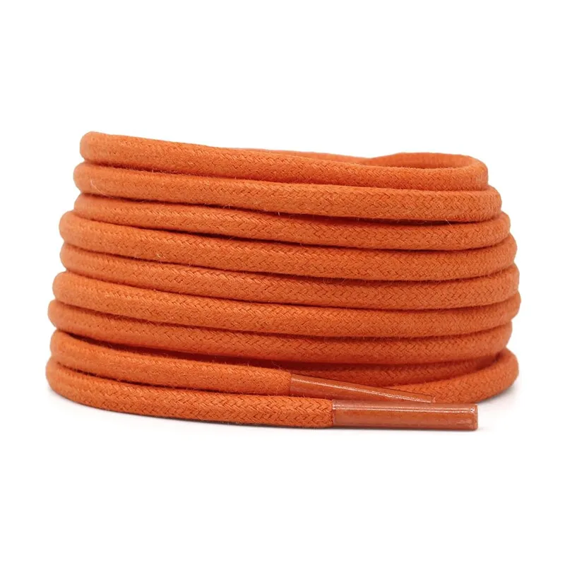 Yrunfeety New 100% Waxed Cotton Shoe Laces 2.5MM Thick Round Wax Cotton Lace Dress Shoes for Casual Leather Shoelaces 27 Colors