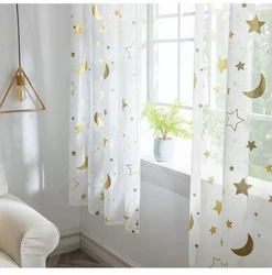 Latest Hot Sale More Color Voile Ready Made Austrian Curtain Fabric