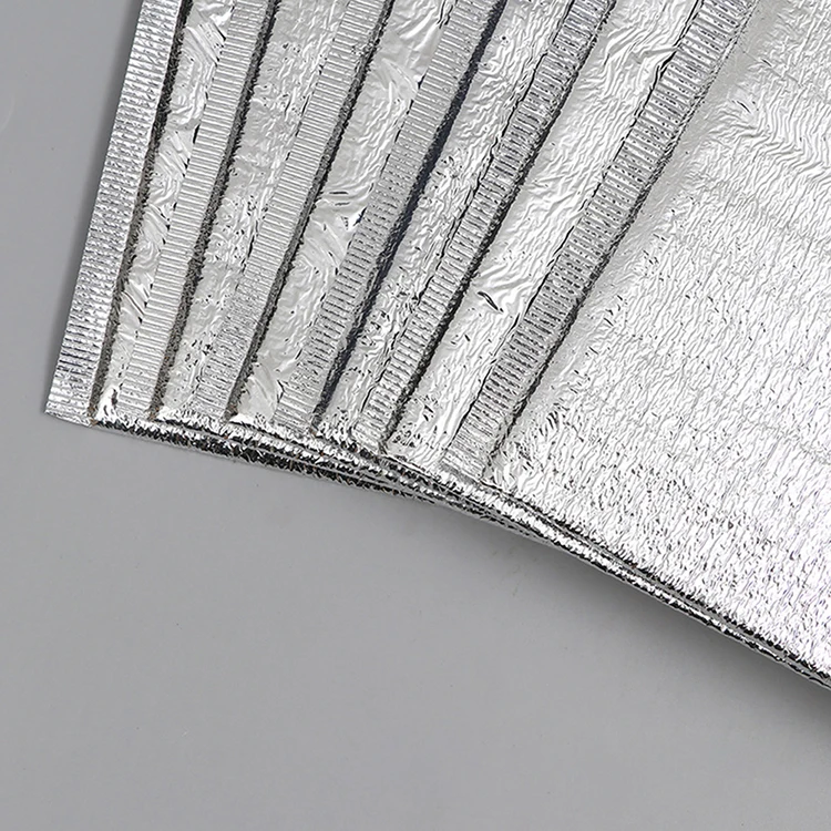 disposable aluminum foil epe foam hot cold pizza delivery insulation thermal insulated cooler bags for food packaging