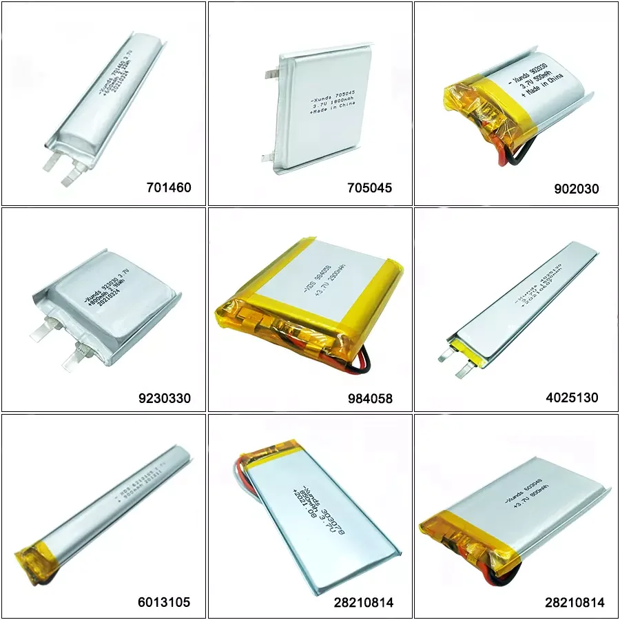 OEM ODM 3.7V 7.4V 11.1V 150mah 280ah 600mah 5000mah 20000mah lipo battery cell Rechargeable li ion Lithium polymer battery