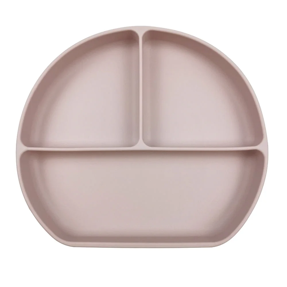 OEM&ODM BPA Free Eco-friendly Non-toxic Food Grade Strong Suction Plate  Feeding Baby Silicone Dish