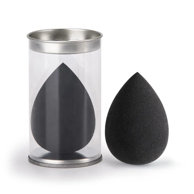 Wholesale PVC Tin cylinder package Blender Beauty Foundation Blending Sponge