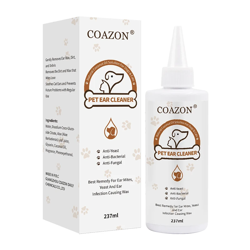 Effective & Gentle Pet Ear Cleaner Vet-Recommended For Pets Ear Cleaning and Grooming Removes Debris and Wax Cruelty Free