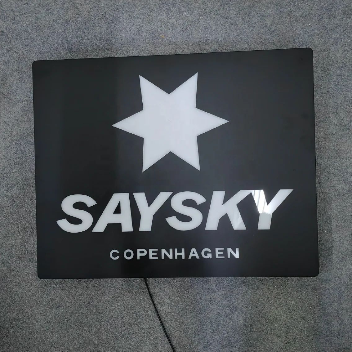 Koncept 20inch Custom Commercial Frontlit and Backlit Reverse Cut Rectangle LED Light Box Restaurant Signage Outdoor Sign