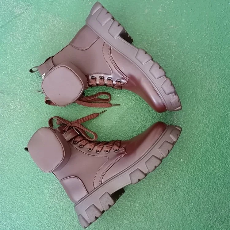 Designer Leather Casual Shoes Woman Platform White Sneakers Ladies Ankle Trendy Boots For Women