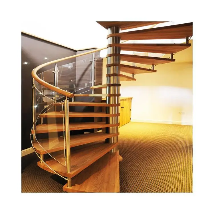 Foshan top quality steel modular staircase spiral staircases for small spaces
