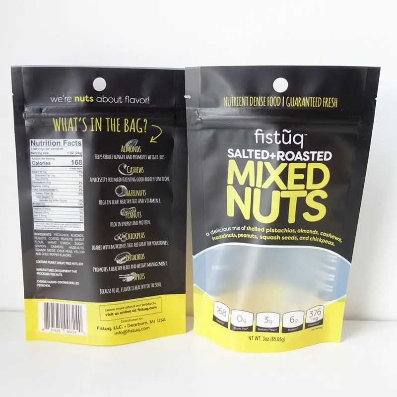 Custom Printed plastic candy popcorn seal snack food Smell Proof Zip lock Mylar Bags  Edibles Biscuit Packaging Cookie pouch Bag