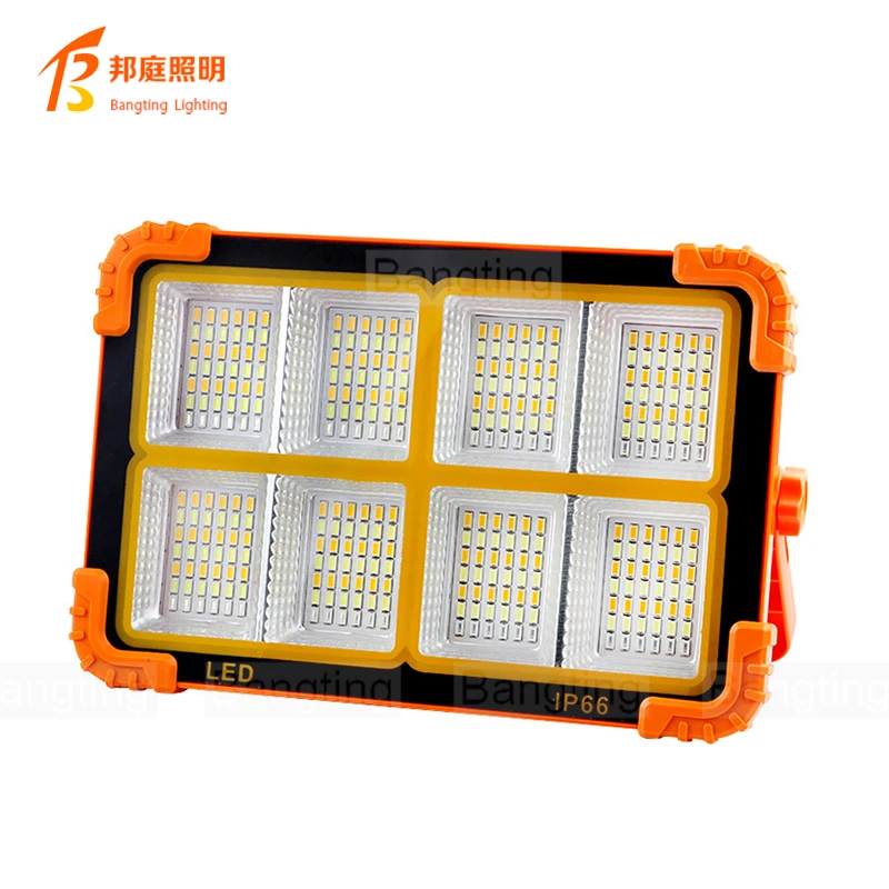 400W Waterproof Led Emergency Lighting Solar Power Flood Lamp Portable Handheld Strong Magnet Working Light Car Repairing