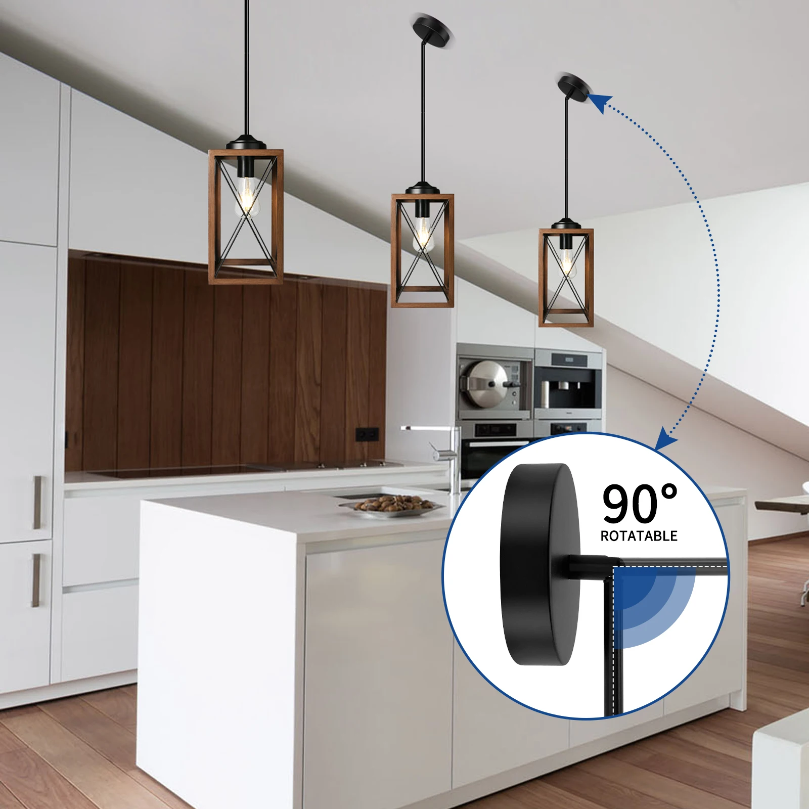 Wholesale Minimalist Light Fixtures E26 Bedroom Pendant Light Luxury Modern Iron Led Chandelier