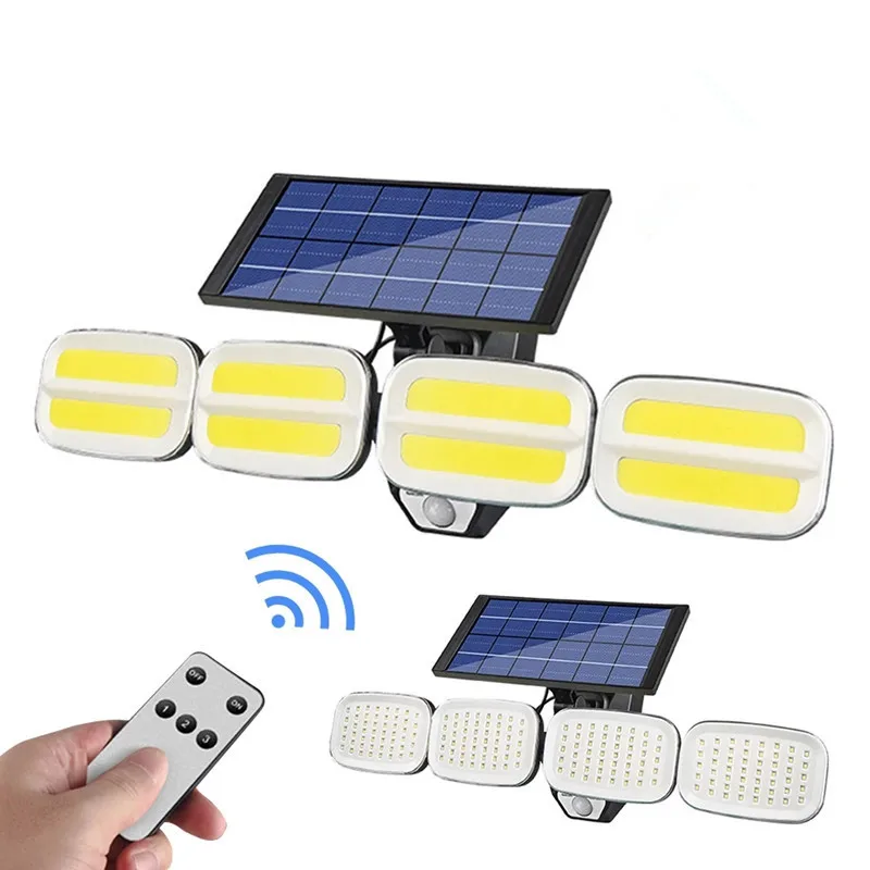 Светодиодные водонепроницаемые фонари с датчиком движения Уличный настенный светильник питанием от солнечного света освещение пассивным ИК для сада