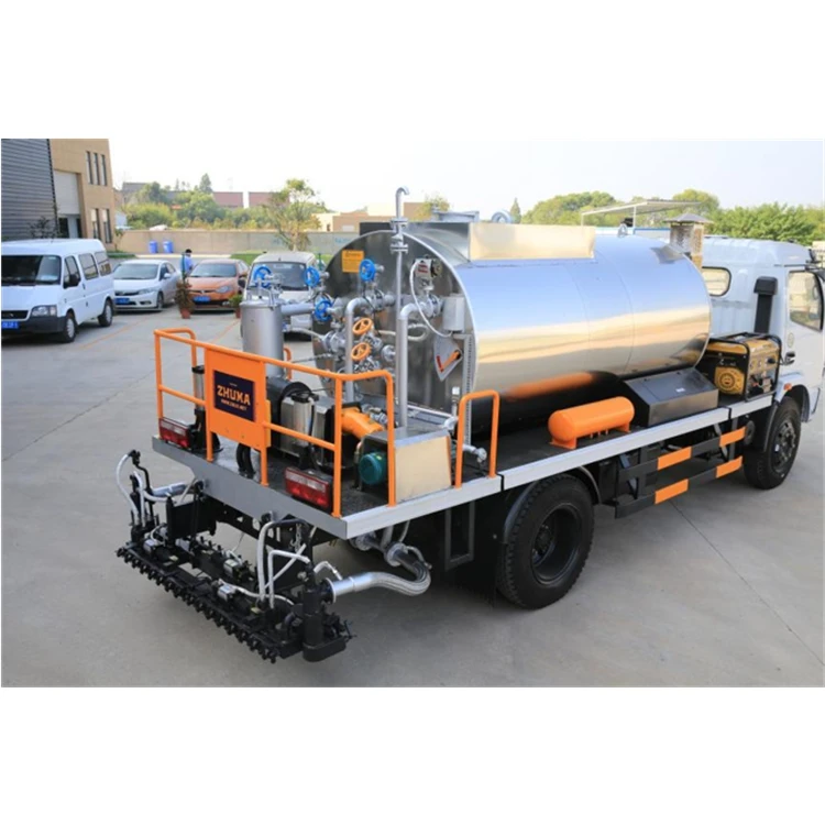 4*2 Manual Asphalt Distributor with thermal oil system active demand