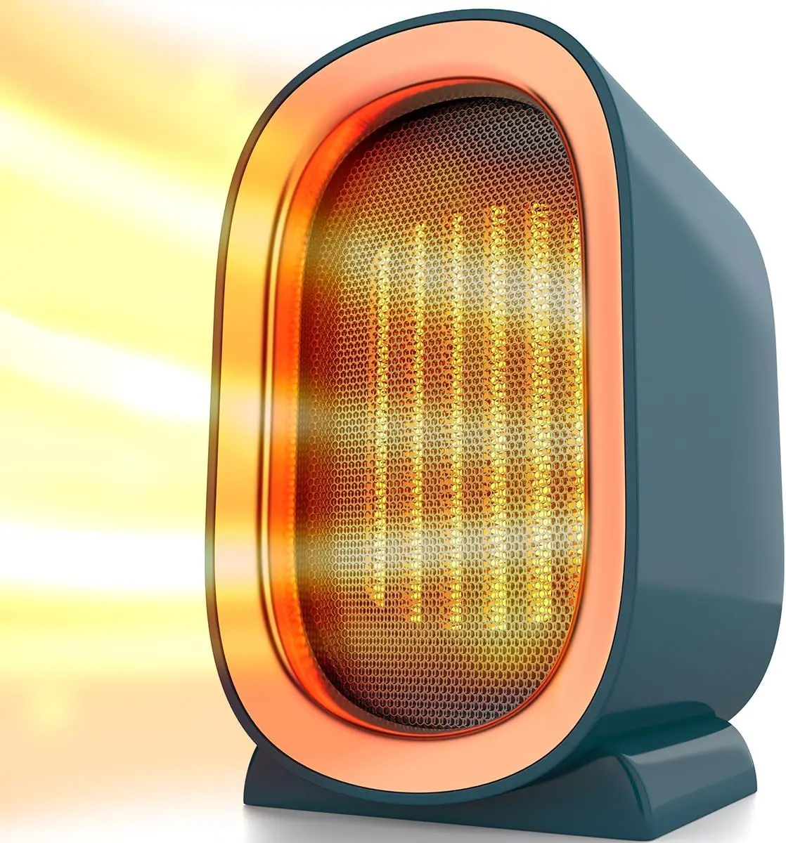 Wholesale Ceramic Space Heater for Indoor Use Safe Electric PTC Portable Fan Blue Smart Handy Warmer for Bedroom Desktop