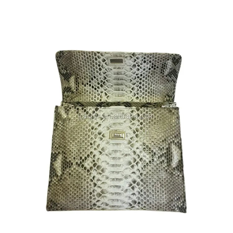 OEM ODM Customized Genuine Snake Skin Leather Classic Luxury Designer Women Tote Bags Handbag With Shoulder Strap