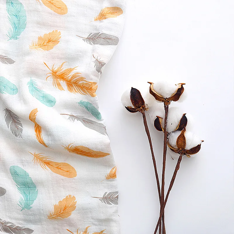 Muslin Gauze Towel Bamboo Cotton Bath Towel Newborn Swaddle Gauze Blanket
