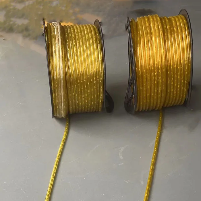 220V warm white 2700K LED rope lights for outdoor  IP44 waterproof 36LED light rope 13mm