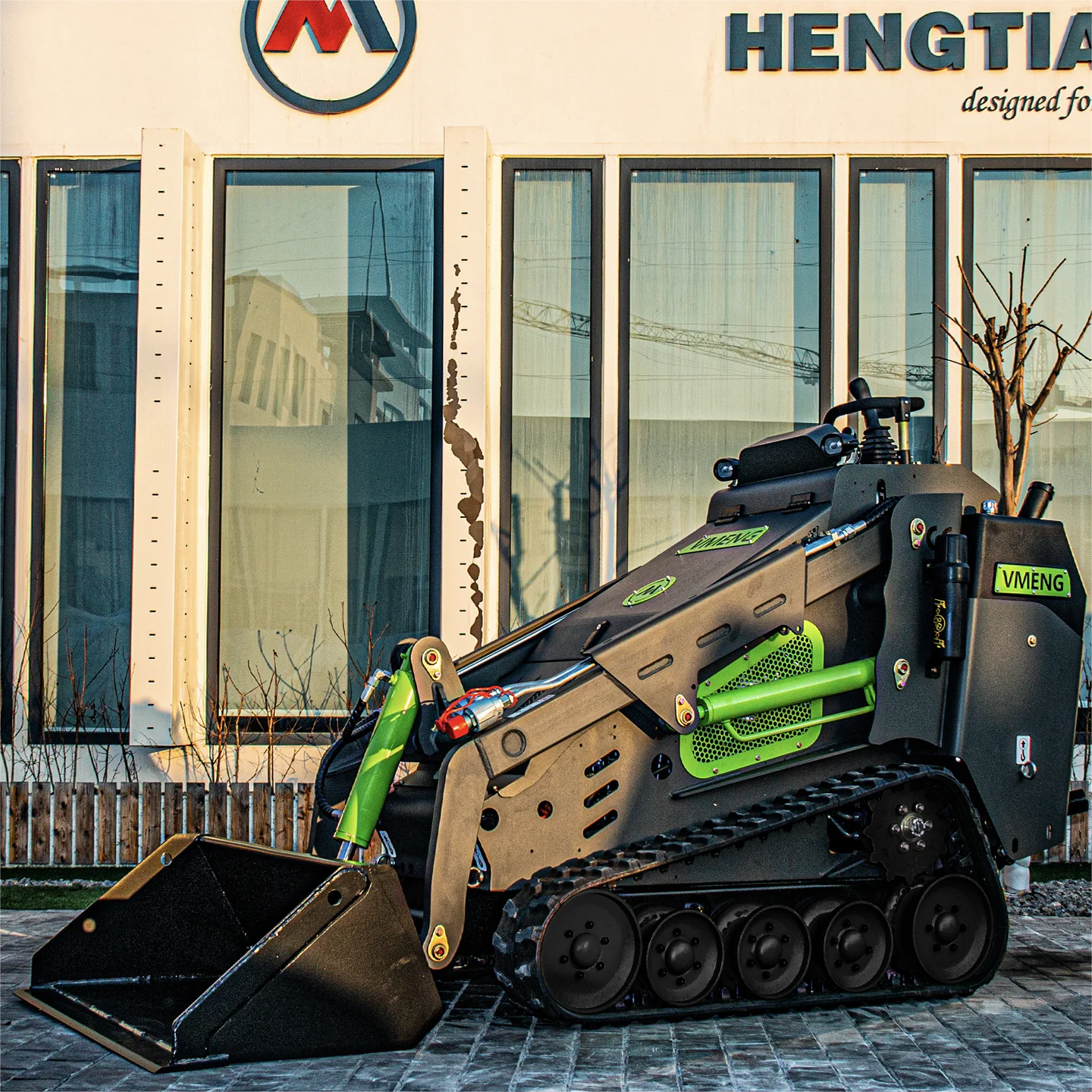 Mini skid steer loader rubber tracks with attachments can ship to USA Germany Uk