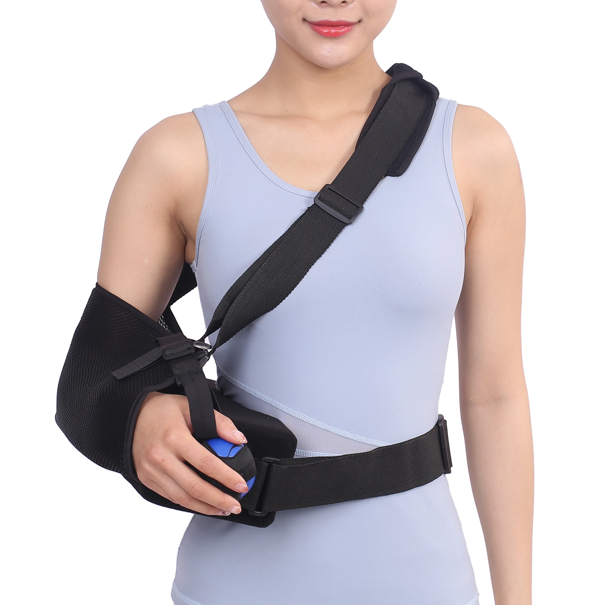 Adjust Arm sling With Shoulder Abduction Support Pillow Orthopedic Medical Arm Sling For Shoulder Surgery