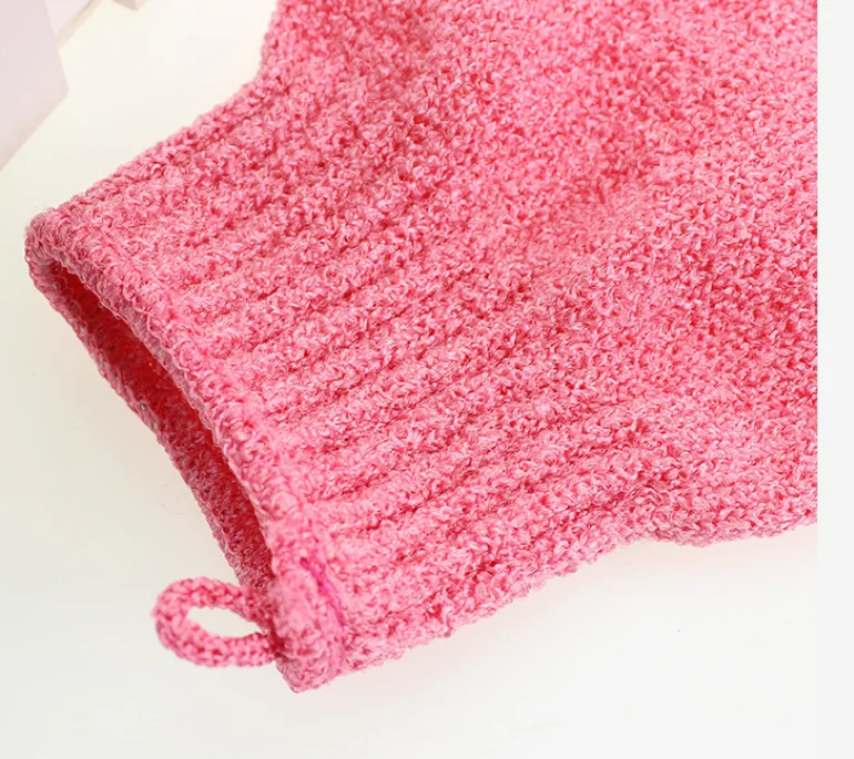 White Black Green Pink Nylon Shower Glove SPA Massage Bath Gloves Exfoliating scrubber  Glove