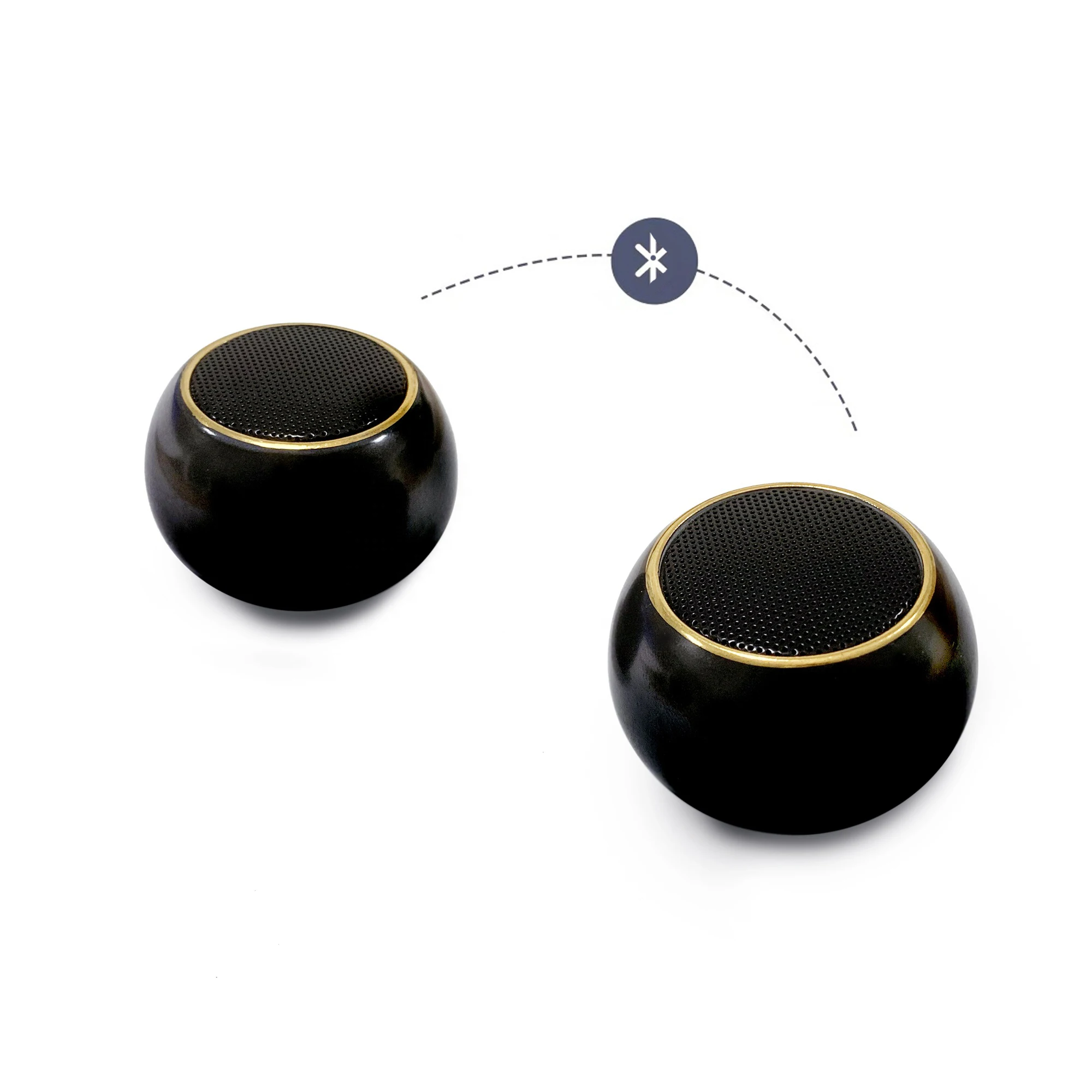 TWS Portable 2PCS Speakers Wireless HIFI BASS Indoor Outdoor Travel Stereo Mini Remote Shutter Speaker