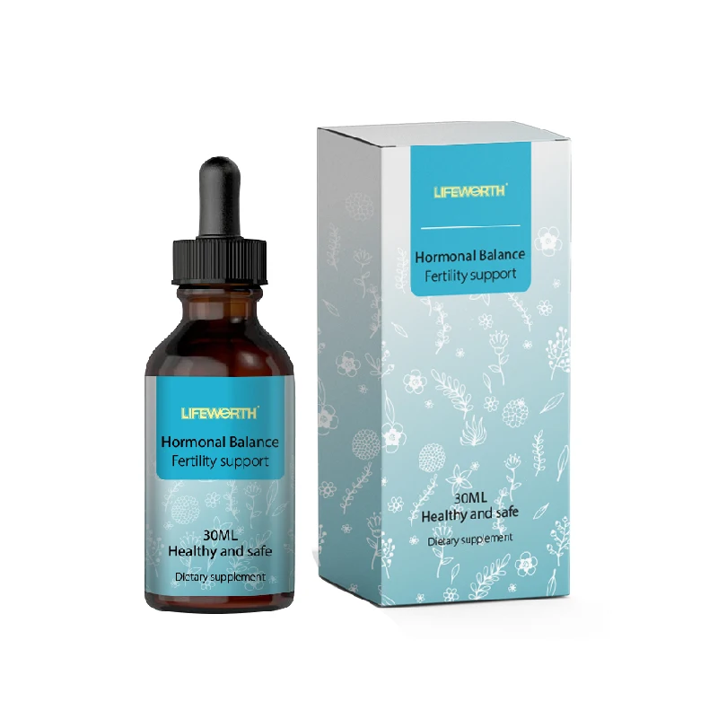 Lifeworth OEM Private Label 60ML Vegan Brain Supplement 500mg Ashwagandha Mushroom Tincture Drops for Man Fertility Support