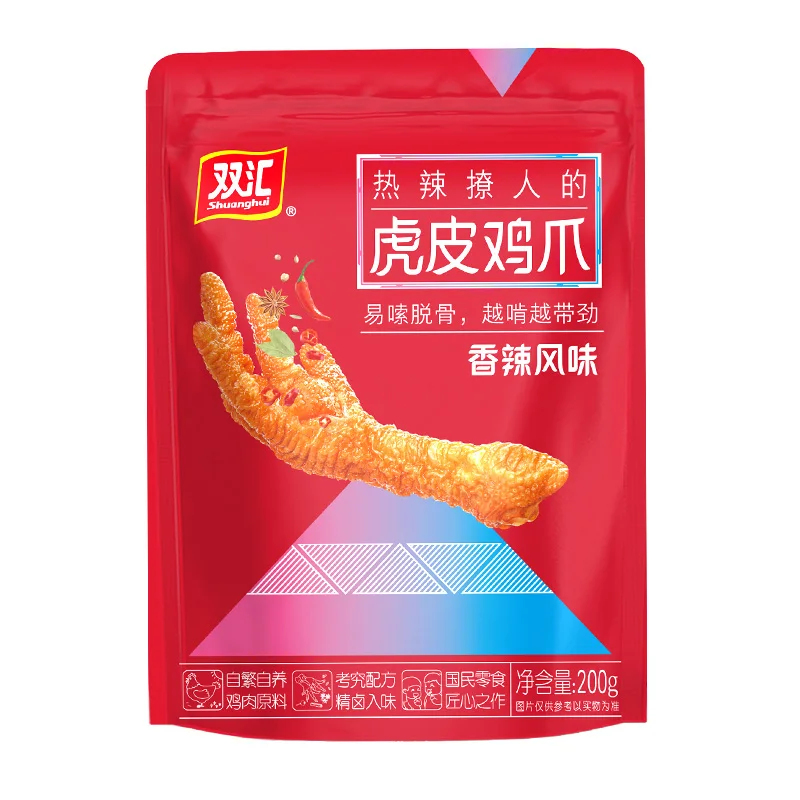 Chinese hot selling snack 200g chicken foot spicy taste delicious open to eat