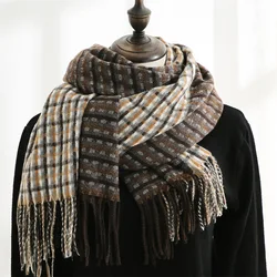 JOJO 2022 Fashion Tassels Muffler Wool Spinning Warm Necker Chief Women Scarf for Girls