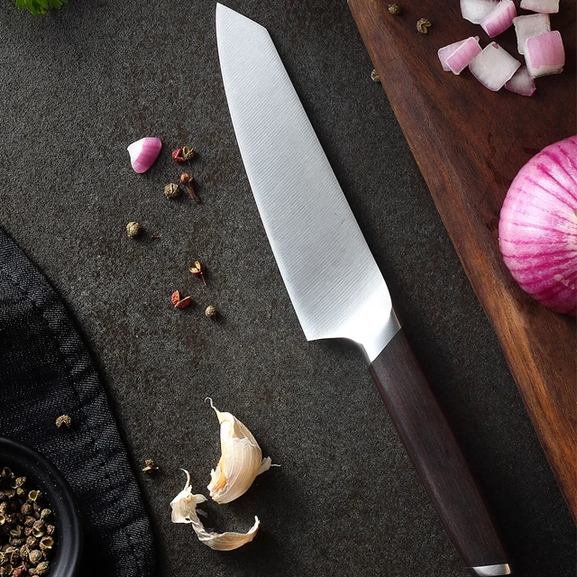 High quality 5 inch japan fruit knife with ebony wood handle with magnetic gift box
