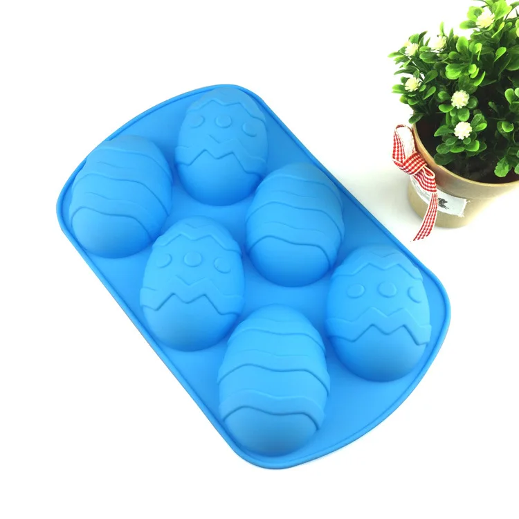 DIY Chocolate Mold for Easter Handmade Soap Pastry Cake Dessert Decoration silicone Easter Egg Shap Baking Mold