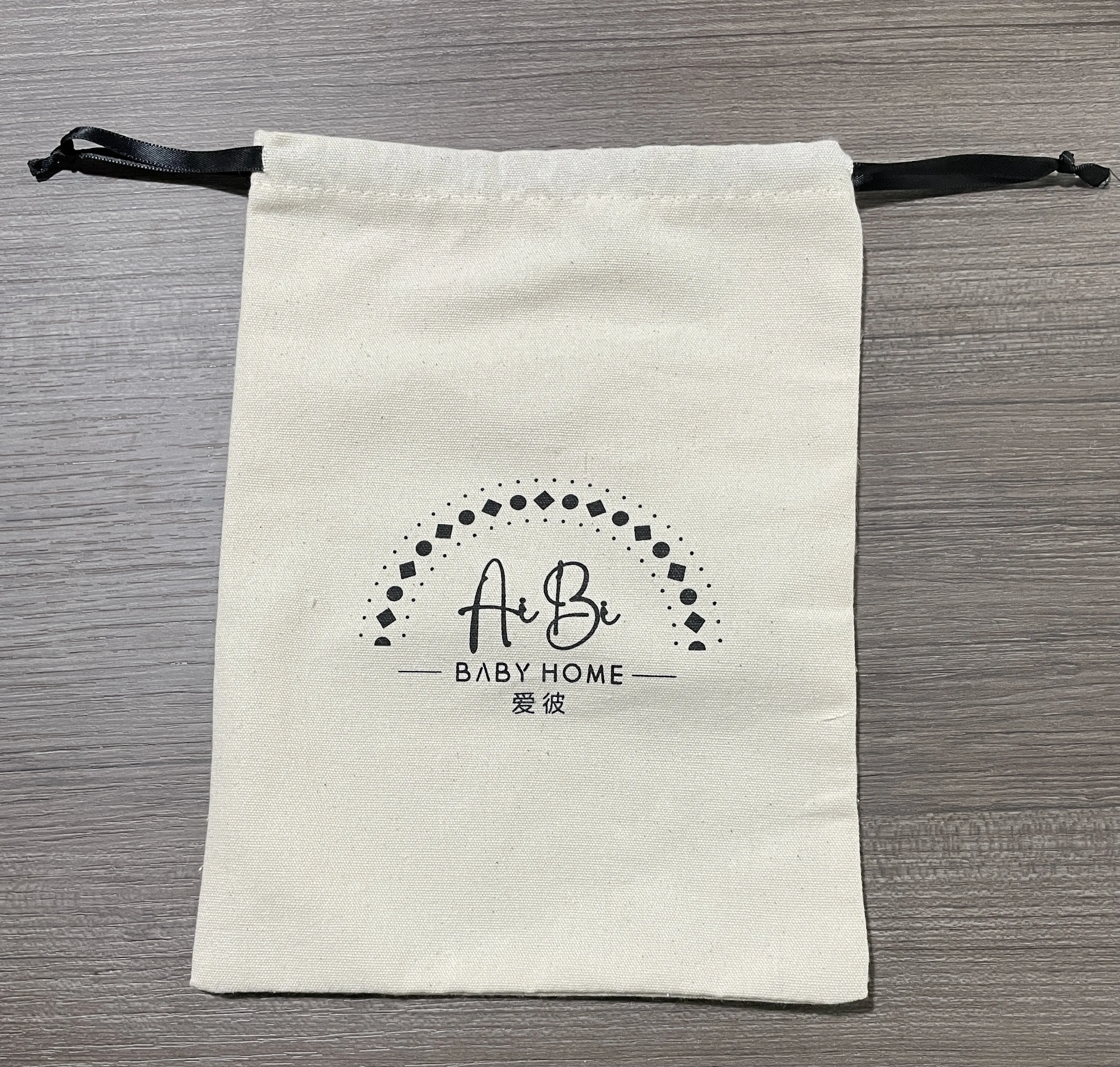Custom Cotton Drawstring Pouch Bags Reusable Eco Friendly Blank Small Organic Cotton Drawstring Bag with Logo