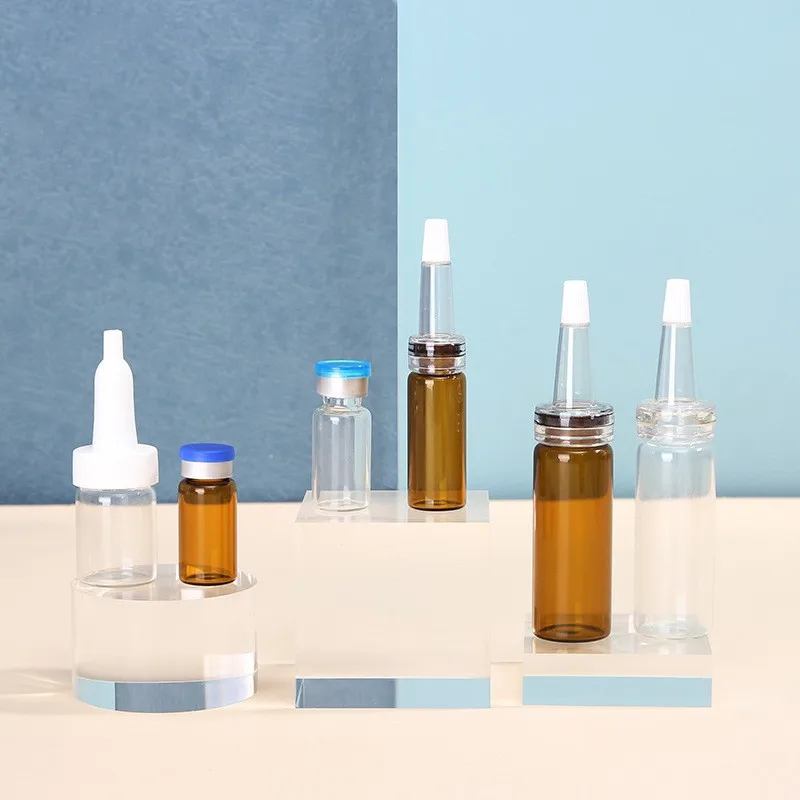 2ml-30ml penicillin bottle Medical glass bottle Injection Vials for Antibiotics small glass vial 3ml 5ml Moulded glass bottle