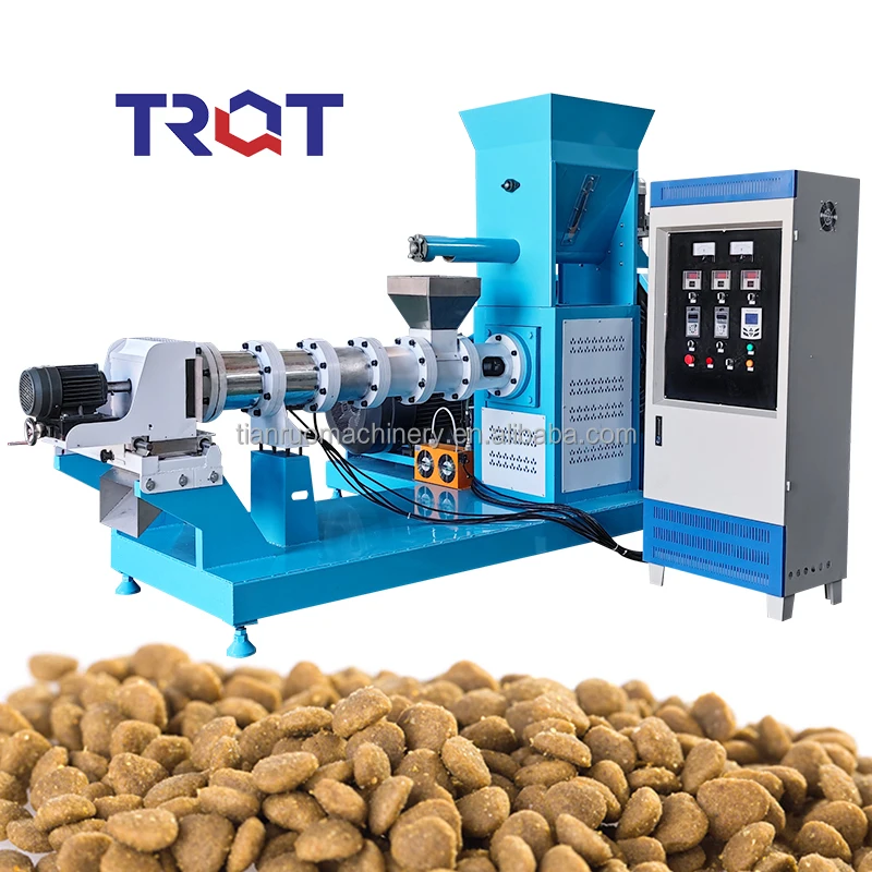 Full Automatic Pet Dog Cat Food Fish Float Aquatic Feed Processing Production Line Making Machine