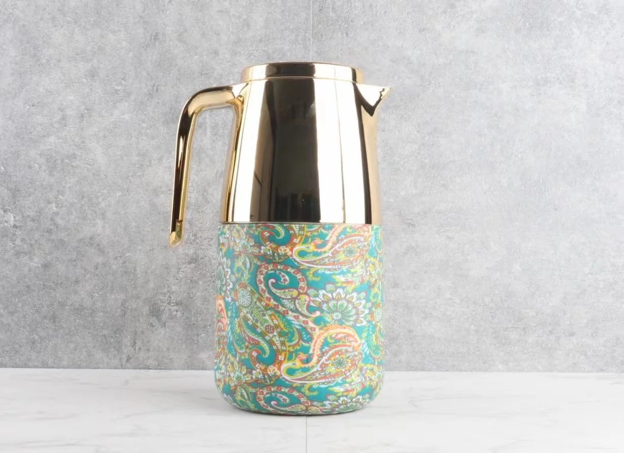 Hot Selling Luxury Royal Daily Use Pot Arabic Tea Vacuum Thermos Flask coffee kettle set dallah pot arabic coffee vacuum flasks
