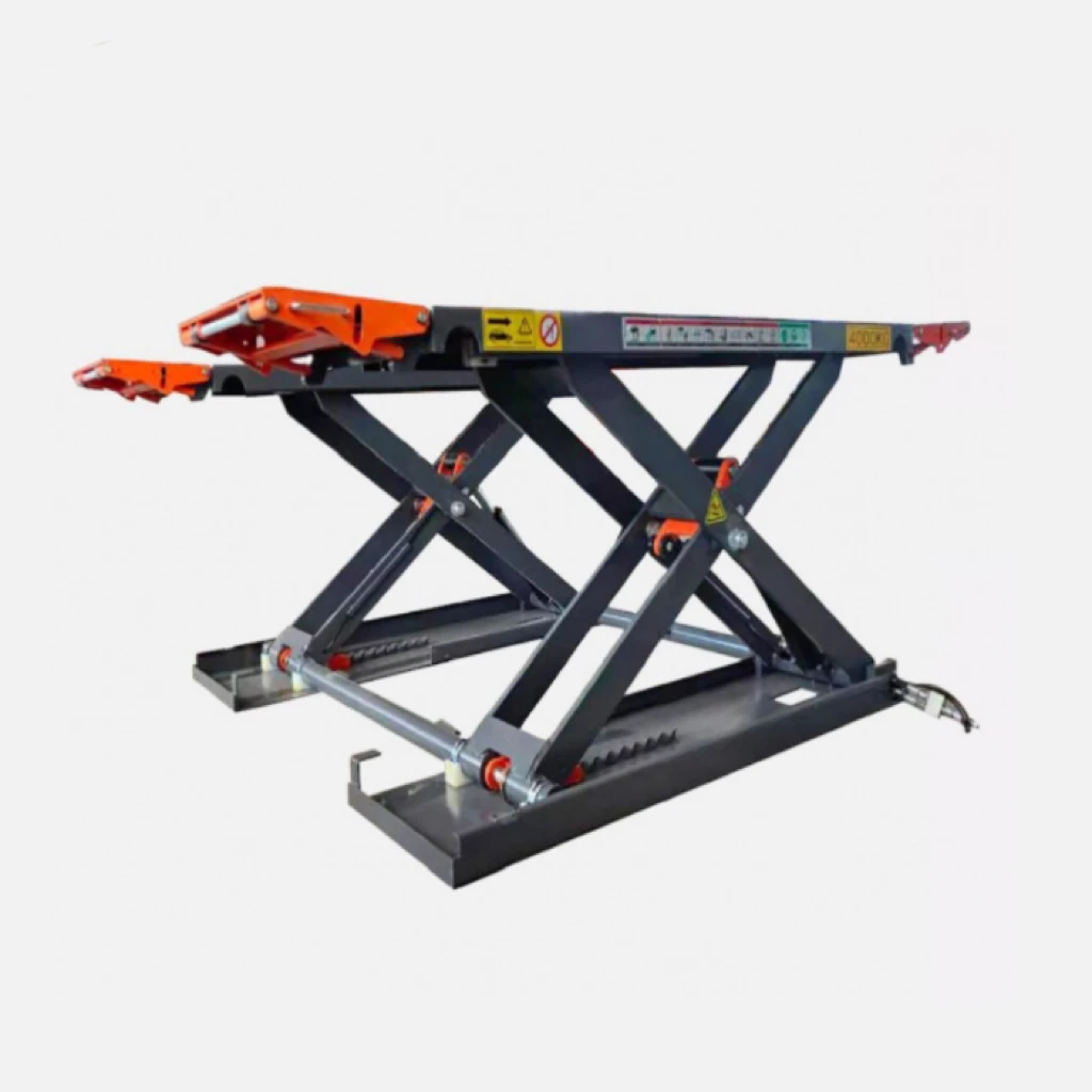Eco-way Scissor Car Lifter Vehicle Lift Hydraulic Stationary Platform Loading For Car Repair