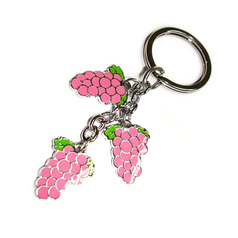 Wholesale custom metal enamel cartoon silver key chains valentines day gift 2023 promotional keychains & carabiners