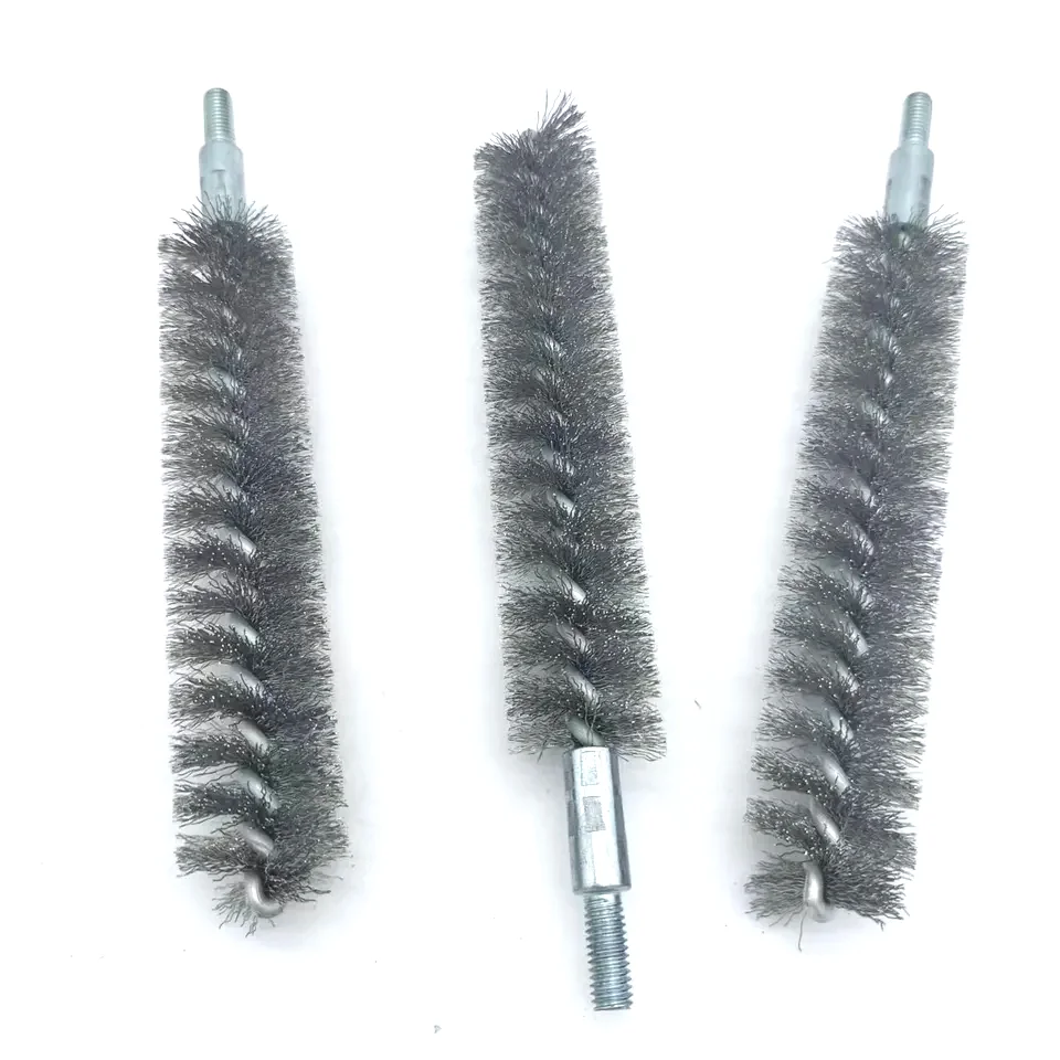 Steel wire twisted  tube polishing and cleaning brushes