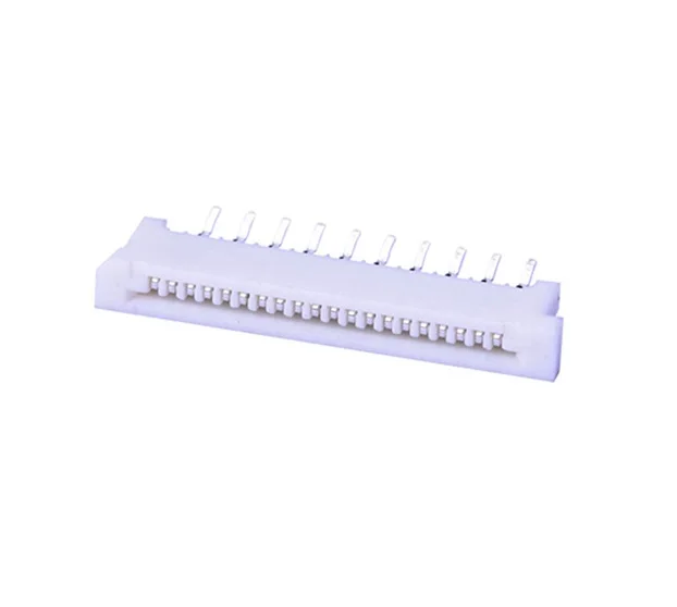 Lycn 1.0mm Pitch Tin Plated FPC FFC Connector Non-locking Type For LCD Straight DIp Type Vertical Contact FPC 3-40 N pins