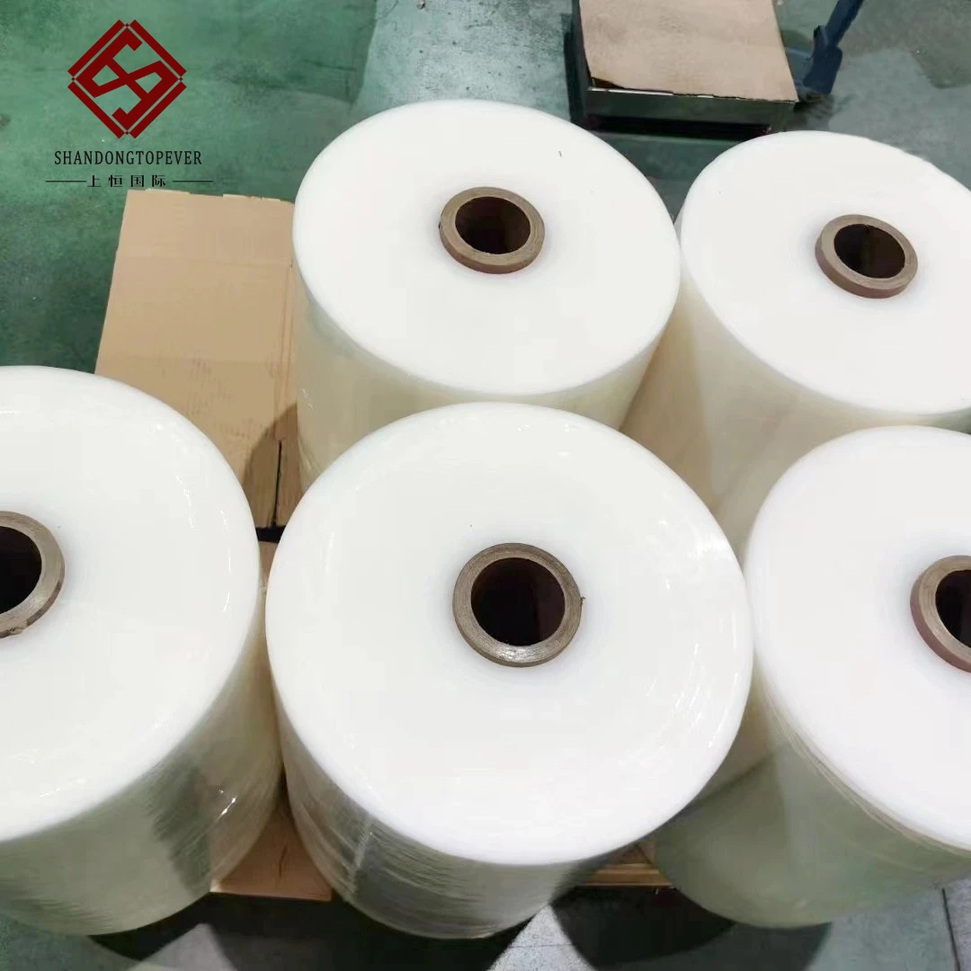 40kg 50kg Manual Plastic Wrapping PE LLDPE Stretch Film Jumbo Roll