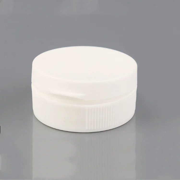 Manufacturers custom Plastic flip top screw cap 32 38mm cosmetic plastic bottle screw flip top cap