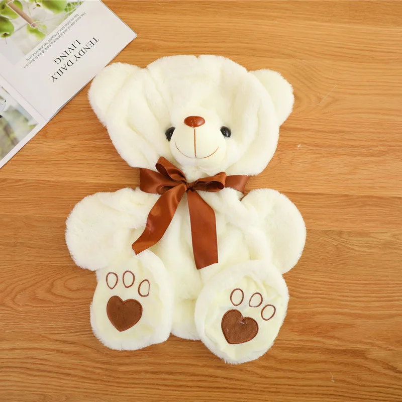 Wholesale Empty Stuffed Animals White Brown Pink Without Filling Teddy Bear Soft Toys Plush Skin