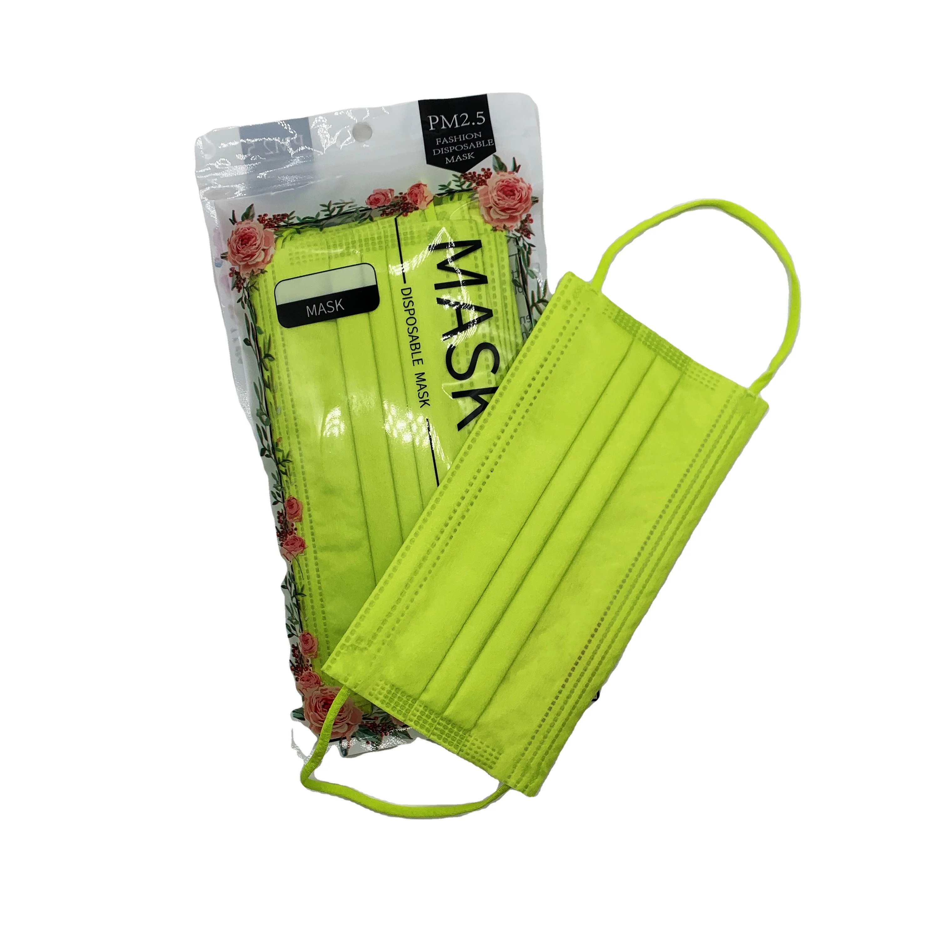 Three Layer Medical mask 50 Pcs Breathable Non Woven Melt Blown Filter Civilian masks Morandi Color Mask